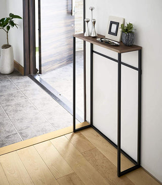 Narrow Entryway Console Table (32" H) - Steel - By Baano