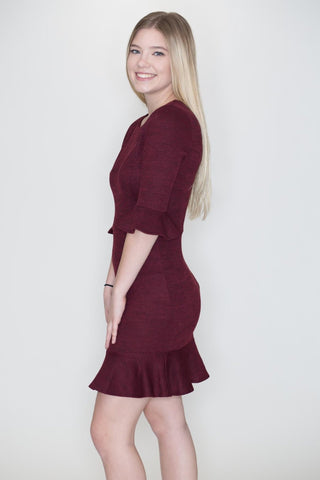 Knit Ruffle Dress
