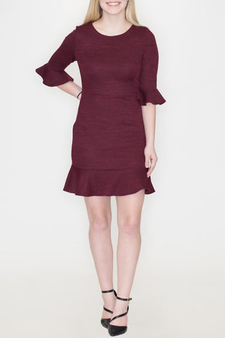 Knit Ruffle Dress