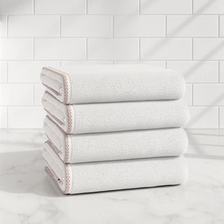 Cotton Border-Stitched 6-Piece Towel Set - Valery Collection Great Bay Home