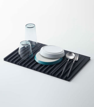 Folding Dish Drainer Mat & Trivet - Silicone - By Baano