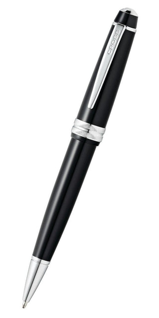 Bailey Light™ Glossy Black Resin Ballpoint Pen - By Baano