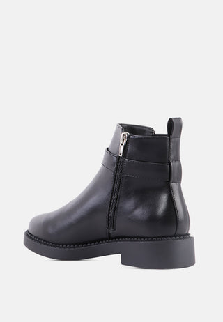kyra wide fit zipper ankle boots