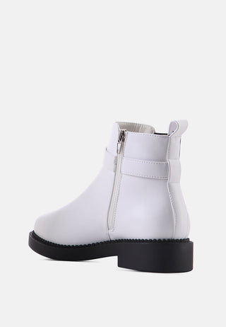 kyra wide fit zipper ankle boots