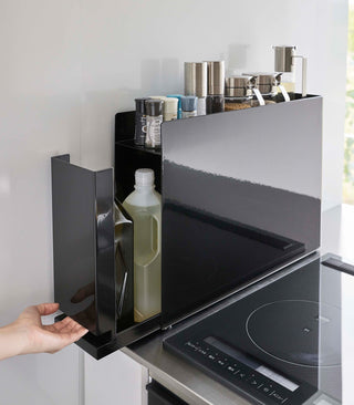 Sliding Drawer Seasoning Rack - Steel - By Baano