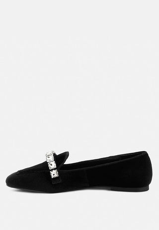Lamington Handcrafted Velvet Diamante Loafers