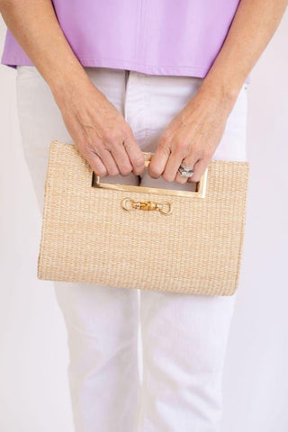 Chloe Clutch - Bamboo Toggle