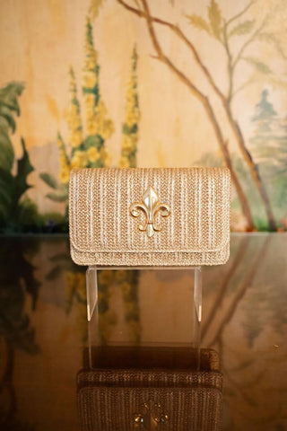 Ruby - Gold Fabric - Charms