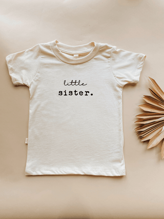 Little Sister Organic Cotton Kids T-Shirt Short Sleeve - By Baano