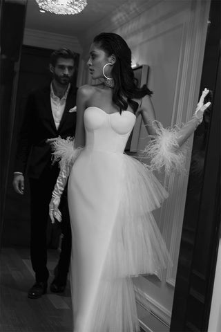 Love You Always Strapless Bustier Midi Dress - By Baano