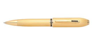 Peerless™ 23KT Heavy Gold Plate with Gold Plated Appointments and Swarovski Crystal Ballpoint Pen - By Baano
