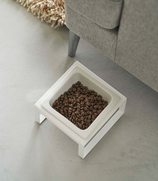 Single Pet Food Bowl - Steel + Ceramic - By Baano