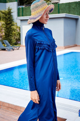 Woven Navy Burkini Modest Swimwear 1998 - By Baano
