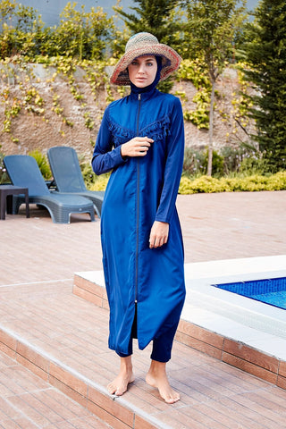 Woven Navy Burkini Modest Swimwear 1998 - By Baano