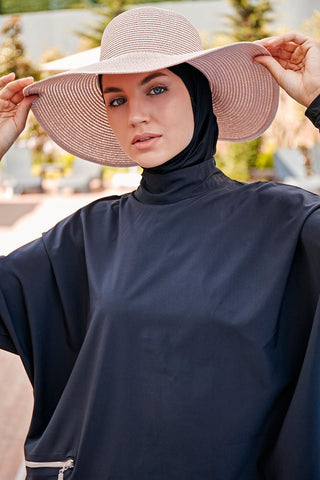 Woven Black Burkini Modest Swimwear M2274 - By Baano
