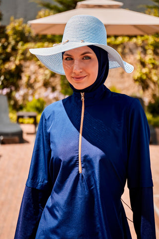 Woven Black Burkini Modest Swimwear M2260 - By Baano
