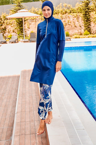 Woven Black Burkini Modest Swimwear M2260 - By Baano