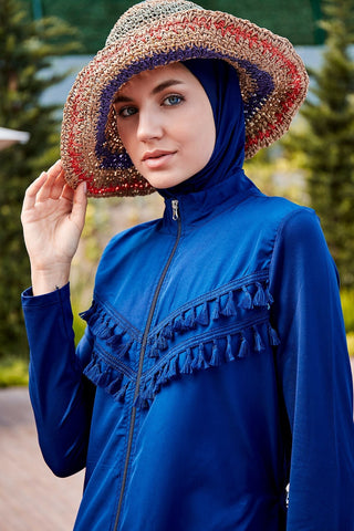Woven Navy Burkini Modest Swimwear 1998 - By Baano