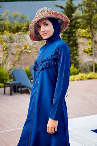 Woven Navy Burkini Modest Swimwear 1998 - By Baano