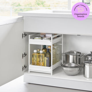 Two-Tier Pull-Out Shelf - Steel - By Baano