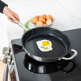 Maestro Frying Pan — 5-Ply Stainless, Nonstick