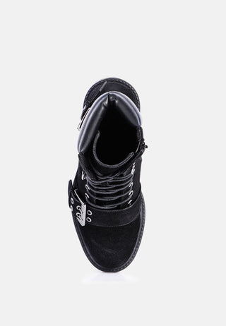 maisie adjustable buckle chunky sole ankle boots