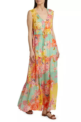 Maje Tiered Maxi Dress