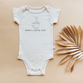 Mama's Coffee Date Organic Baby Bodysuit - By Baano