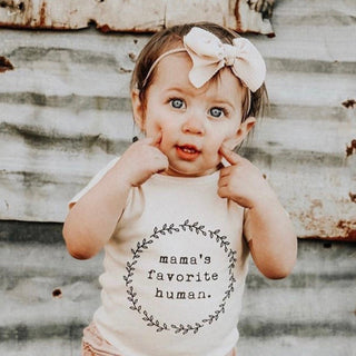 Mama's Favorite Human Organic Baby Bodysuit Tenth & Pine