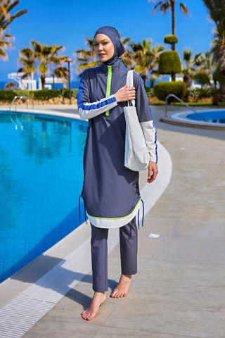 Fume Full Coverage Modest Swimwear Burkini Set M2514 - By Baano