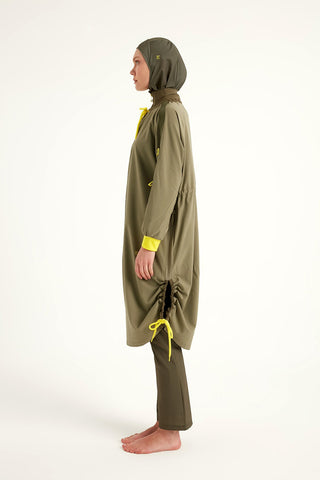 Khaki Full Coverage Swimwear Burkini Set M2524 - By Baano