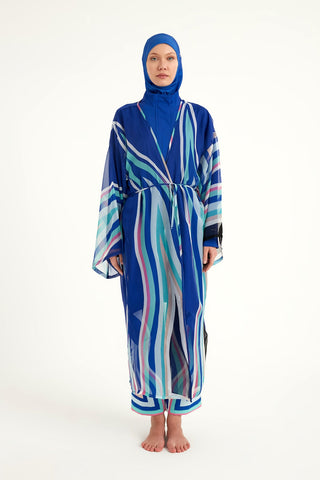 Silky Modest Swim Kimono – Lightweight Full Coverage Beach Cover P2503-2 - By Baano
