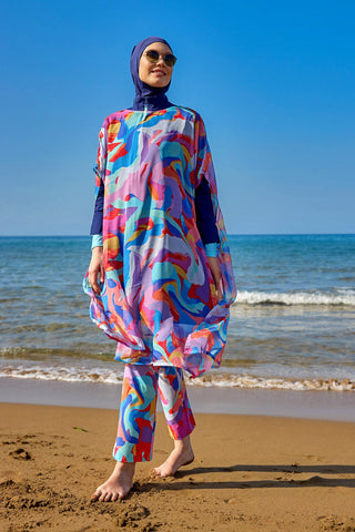 Marina Multicolor Printed Oversize Pareo - P2505 - By Baano