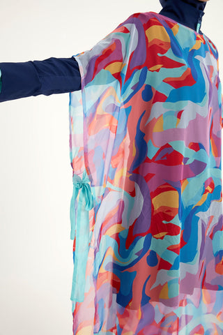 Marina Multicolor Printed Oversize Pareo - P2505 - By Baano