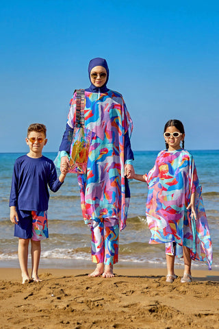 Marina Multicolor Printed Oversize Pareo - P2505 - By Baano