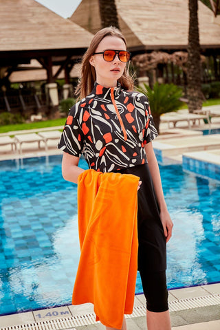 Orange Beach Towel PH23-12092 - By Baano