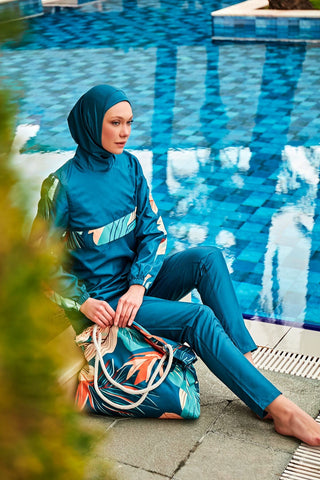 Colourful Burkini Modest Swimwear R2410 - By Baano