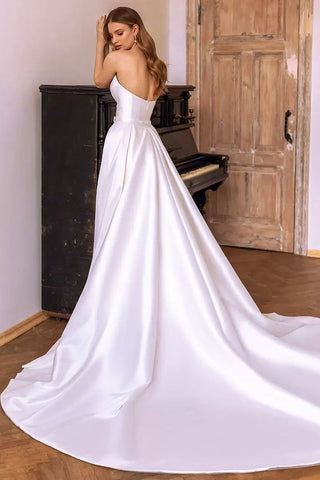 Marlene Strapless Satin Wedding Dress - By Baano