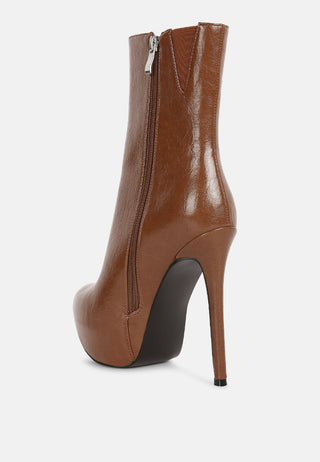 Marsha High Platform Stiletto Ankle Boots