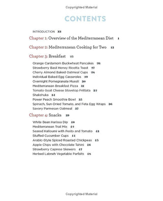 The Mediterranean Diet Cookbook for Two: 100 Perfectly Portioned Recipes for Healthy Eating (Spiral Bound) - By Baano