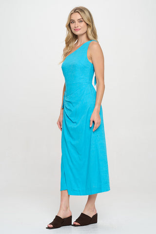 Aegean Sky Wrap Midi Dress