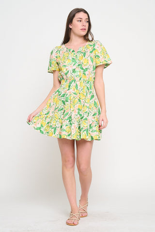 Lemon Grove Bliss Short Dress