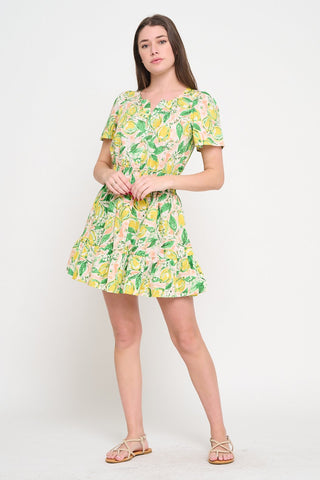 Lemon Grove Bliss Short Dress