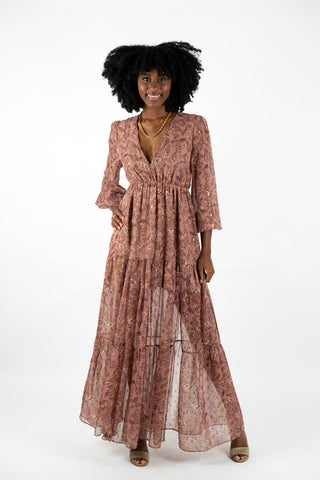 Mauve Garden Tula Maxi Dress