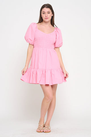 Petal Embrace Short Dress