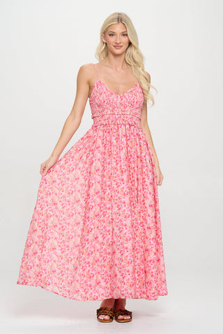Rosy Breeze Maxi Dress
