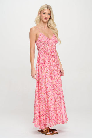 Rosy Breeze Maxi Dress