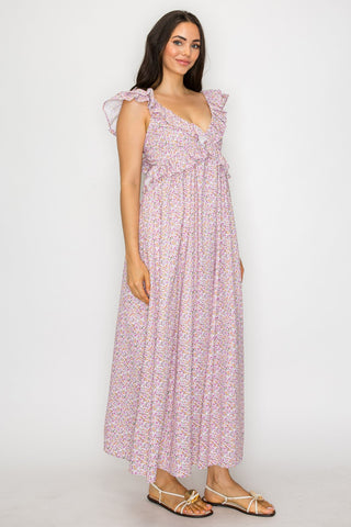 Spring Bloom Meadow Maxi Dress