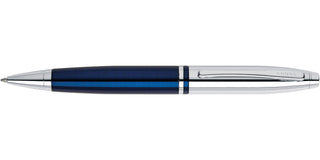 Calais™ Chrome & Blue Lacquer Ballpoint Pen - By Baano