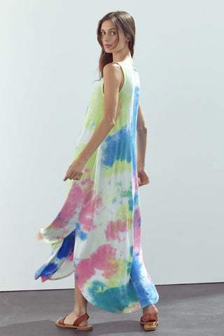 Maxi Dress Sleeveless Crew Neck Maxi Dress
